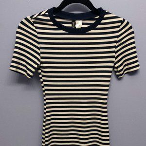 Navy and White Striped H&M Dress